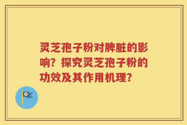 灵芝孢子粉对脾脏的影响？探究灵芝孢子粉的功效及其作用机理？