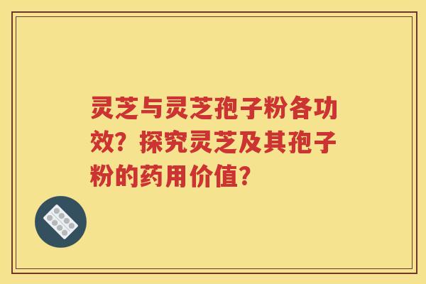 灵芝与灵芝孢子粉各功效？探究灵芝及其孢子粉的药用价值？