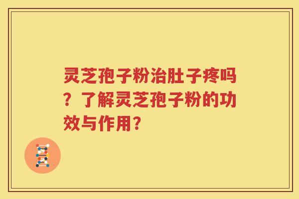 灵芝孢子粉治肚子疼吗？了解灵芝孢子粉的功效与作用？