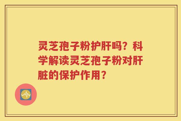 灵芝孢子粉护肝吗？科学解读灵芝孢子粉对肝脏的保护作用？
