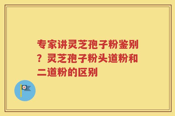 专家讲灵芝孢子粉鉴别？灵芝孢子粉头道粉和二道粉的区别