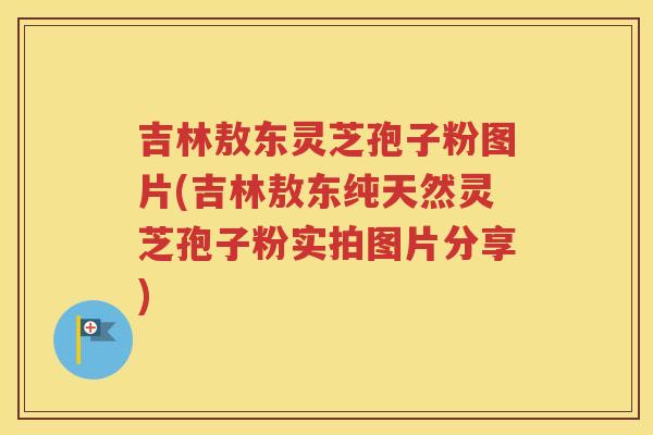 吉林敖东灵芝孢子粉图片(吉林敖东纯天然灵芝孢子粉实拍图片分享)