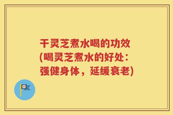 干灵芝煮水喝的功效 (喝灵芝煮水的好处：强健身体，延缓衰老)