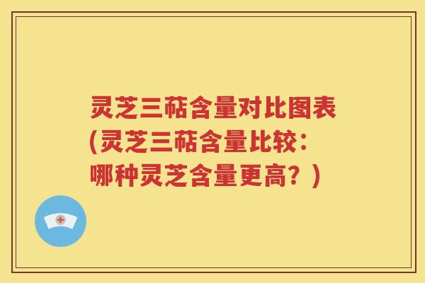 灵芝三萜含量对比图表(灵芝三萜含量比较：哪种灵芝含量更高？)