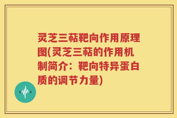 灵芝三萜靶向作用原理图(灵芝三萜的作用机制简介：靶向特异蛋白质的调节力量)