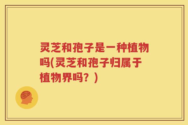 灵芝和孢子是一种植物吗(灵芝和孢子归属于植物界吗？)