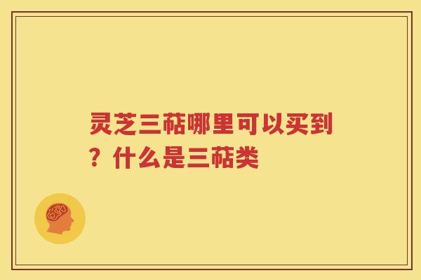 灵芝三萜哪里可以买到？什么是三萜类