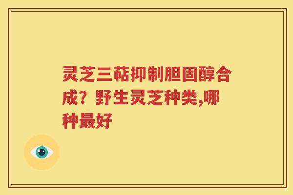 灵芝三萜抑制胆固醇合成？野生灵芝种类,哪种最好