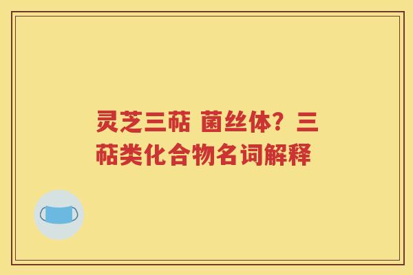 灵芝三萜 菌丝体？三萜类化合物名词解释