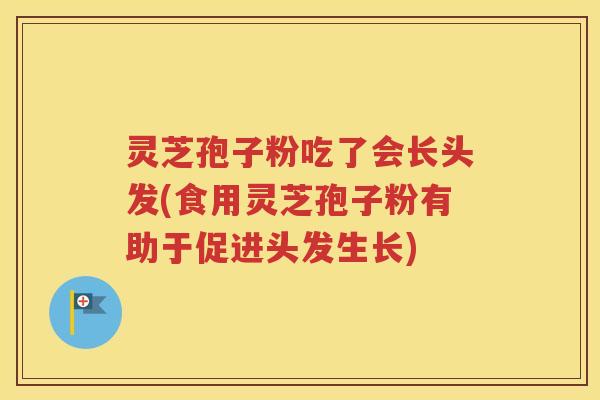 灵芝孢子粉吃了会长头发(食用灵芝孢子粉有助于促进头发生长)