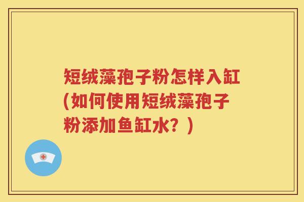 短绒藻孢子粉怎样入缸(如何使用短绒藻孢子粉添加鱼缸水？)