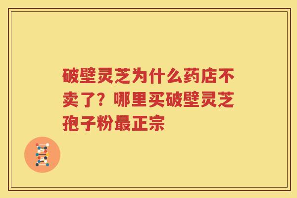 破壁灵芝为什么药店不卖了？哪里买破壁灵芝孢子粉最正宗