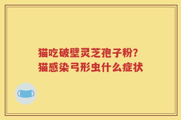 猫吃破壁灵芝孢子粉？猫感染弓形虫什么症状