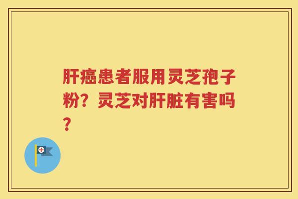 肝癌患者服用灵芝孢子粉？灵芝对肝脏有害吗？