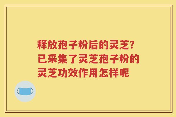 释放孢子粉后的灵芝？已采集了灵芝孢子粉的灵芝功效作用怎样呢