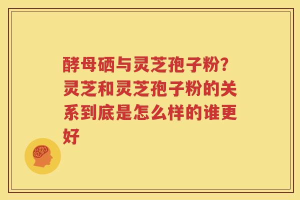 酵母硒与灵芝孢子粉？灵芝和灵芝孢子粉的关系到底是怎么样的谁更好