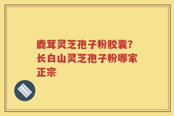 鹿茸灵芝孢子粉胶囊？长白山灵芝孢子粉哪家正宗