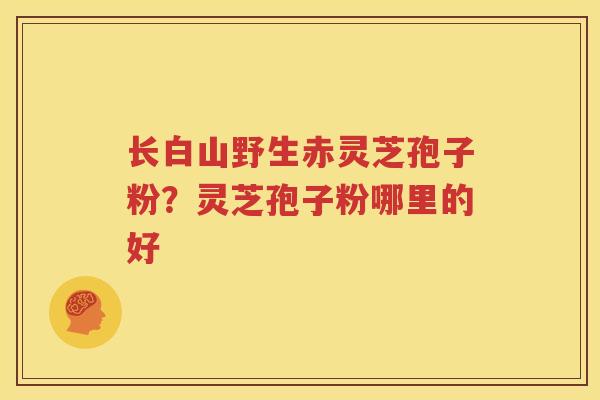 长白山野生赤灵芝孢子粉？灵芝孢子粉哪里的好