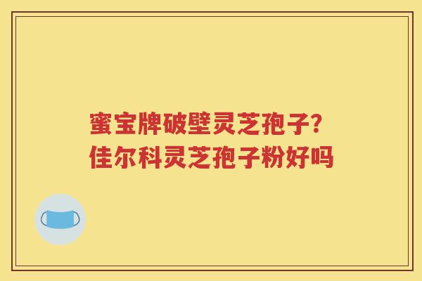 蜜宝牌破壁灵芝孢子？佳尔科灵芝孢子粉好吗