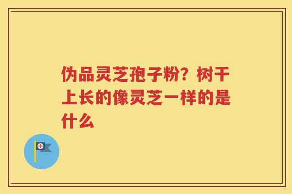 伪品灵芝孢子粉？树干上长的像灵芝一样的是什么