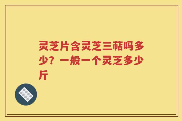灵芝片含灵芝三萜吗多少？一般一个灵芝多少斤