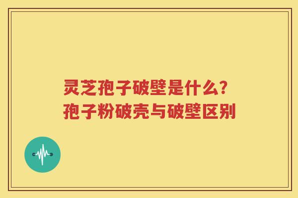灵芝孢子破壁是什么？孢子粉破壳与破壁区别