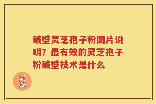 破壁灵芝孢子粉图片说明？最有效的灵芝孢子粉破壁技术是什么