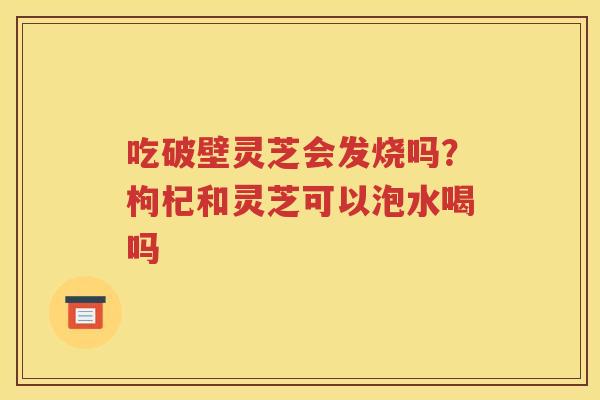吃破壁灵芝会发烧吗？枸杞和灵芝可以泡水喝吗