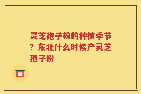 灵芝孢子粉的种植季节？东北什么时候产灵芝孢子粉