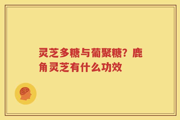 灵芝多糖与葡聚糖？鹿角灵芝有什么功效
