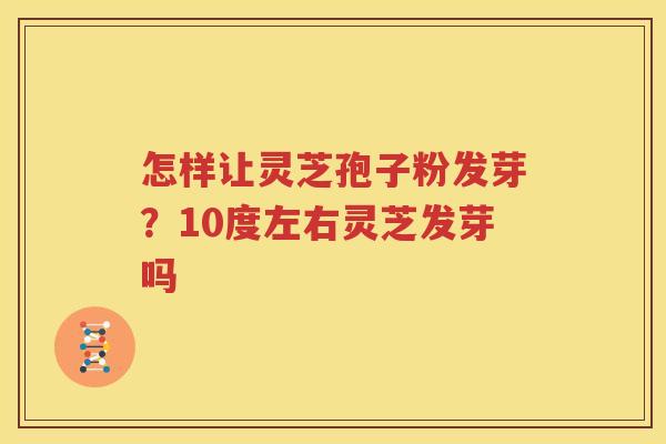 怎样让灵芝孢子粉发芽？10度左右灵芝发芽吗