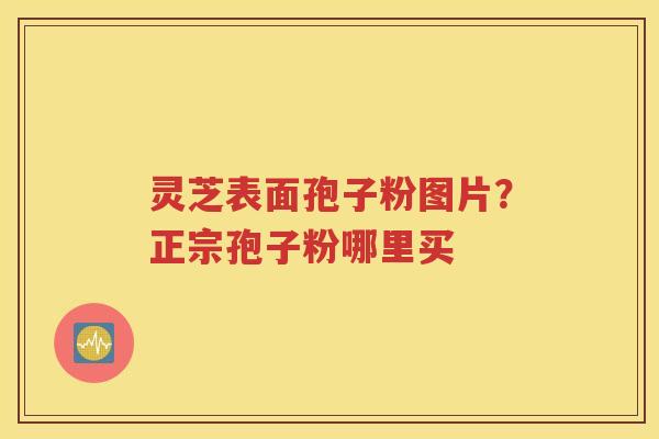 灵芝表面孢子粉图片？正宗孢子粉哪里买