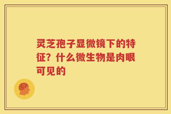 灵芝孢子显微镜下的特征？什么微生物是肉眼可见的