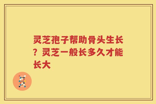 灵芝孢子帮助骨头生长？灵芝一般长多久才能长大