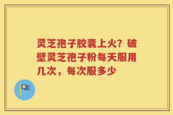 灵芝孢子胶囊上火？破壁灵芝孢子粉每天服用几次，每次服多少