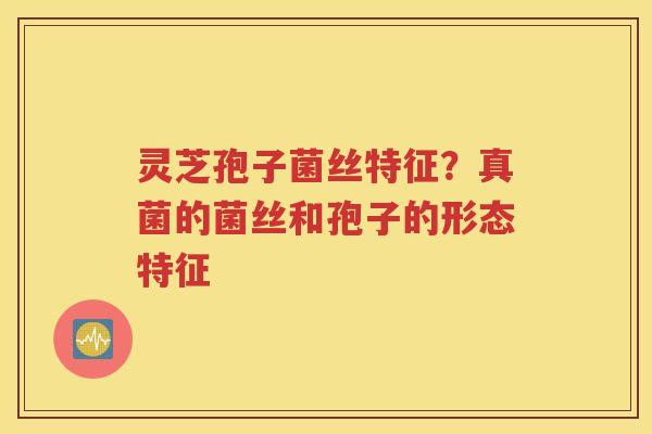 灵芝孢子菌丝特征？真菌的菌丝和孢子的形态特征