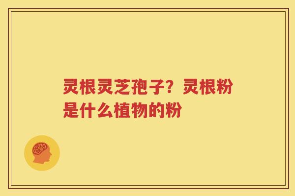 灵根灵芝孢子？灵根粉是什么植物的粉