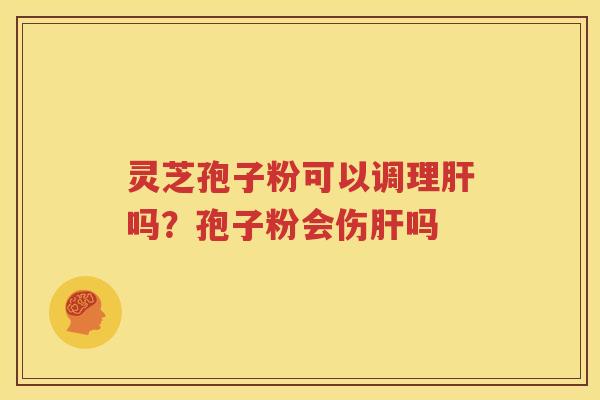 灵芝孢子粉可以调理肝吗？孢子粉会伤肝吗