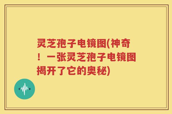 灵芝孢子电镜图(神奇！一张灵芝孢子电镜图揭开了它的奥秘)