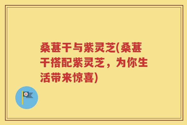 桑葚干与紫灵芝(桑葚干搭配紫灵芝，为你生活带来惊喜)