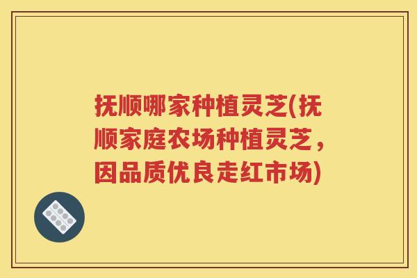 抚顺哪家种植灵芝(抚顺家庭农场种植灵芝，因品质优良走红市场)