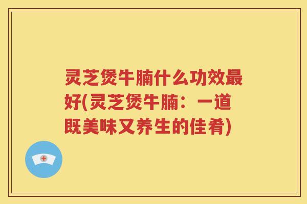 灵芝煲牛腩什么功效最好(灵芝煲牛腩：一道既美味又养生的佳肴)