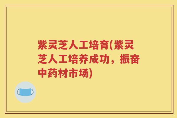 紫灵芝人工培育(紫灵芝人工培养成功，振奋中药材市场)
