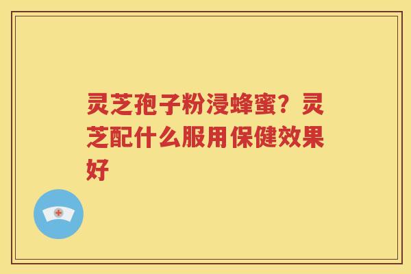 灵芝孢子粉浸蜂蜜？灵芝配什么服用保健效果好