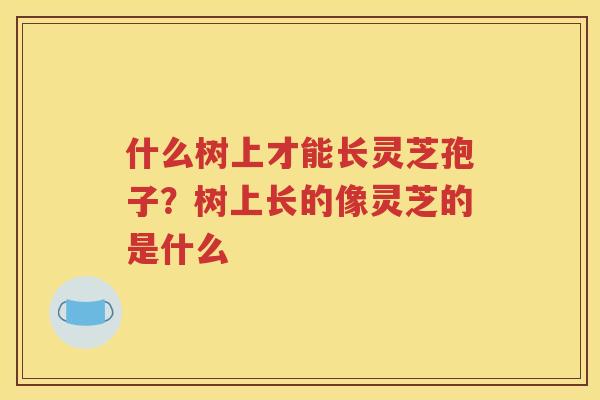 什么树上才能长灵芝孢子？树上长的像灵芝的是什么