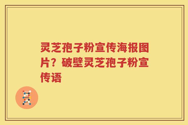 灵芝孢子粉宣传海报图片？破壁灵芝孢子粉宣传语