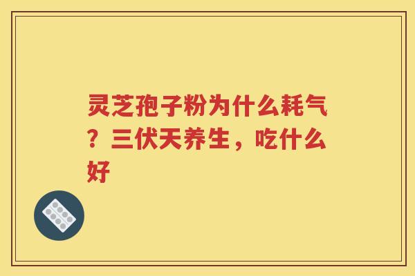 灵芝孢子粉为什么耗气？三伏天养生，吃什么好