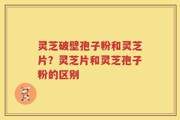 灵芝破壁孢子粉和灵芝片？灵芝片和灵芝孢子粉的区别