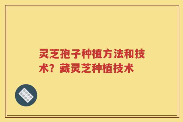 灵芝孢子种植方法和技术？藏灵芝种植技术