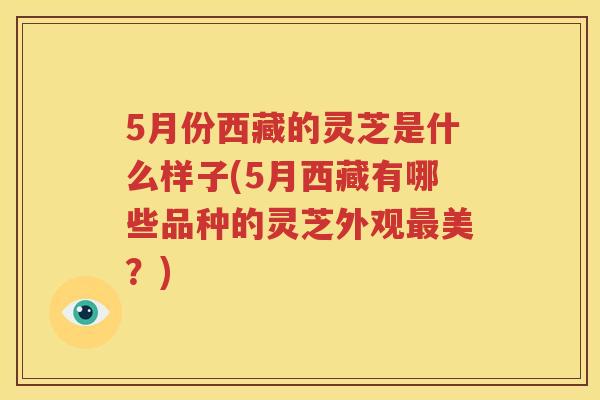 5月份西藏的灵芝是什么样子(5月西藏有哪些品种的灵芝外观最美？)